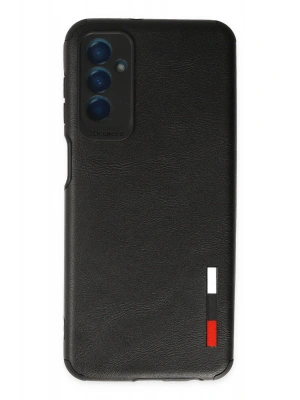 Newface Samsung Galaxy M13 Kılıf Loop Deri Silikon - Siyah