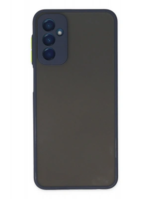 Newface Samsung Galaxy M13 Kılıf Montreal Silikon Kapak - Lacivert