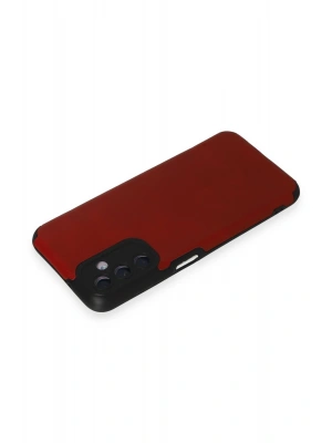 Newface Samsung Galaxy M14 5G Kılıf Loop Deri Silikon - Kırmızı