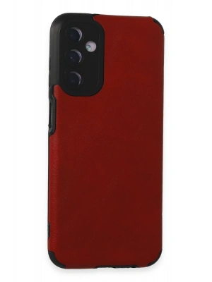 Newface Samsung Galaxy M14 5G Kılıf Loop Deri Silikon - Kırmızı