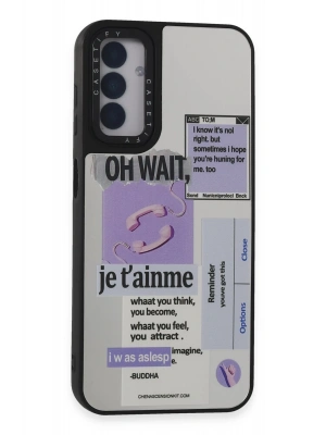 Newface Samsung Galaxy M14 5G Kılıf Mirror Desenli Kapak - Mirror - 4