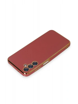 Newface Samsung Galaxy M14 5G Kılıf Volet Silikon - Kırmızı