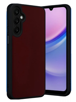 Newface Samsung Galaxy M15 Kılıf Aras Deri Kapak - Bordo