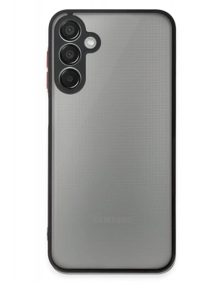 Newface Samsung Galaxy M15 Kılıf Montreal Silikon Kapak - Siyah