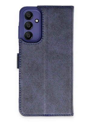 Newface Samsung Galaxy M15 Kılıf Trend S Plus Kapaklı Kılıf - Lacivert