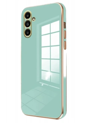 Newface Samsung Galaxy M15 Kılıf Volet Silikon - Açık Yeşil
