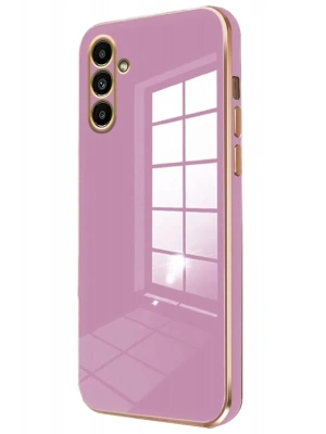 Newface Samsung Galaxy M15 Kılıf Volet Silikon - Mor