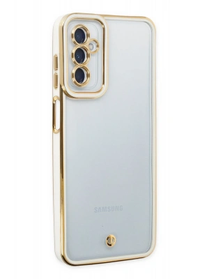 Newface Samsung Galaxy M23 Kılıf Liva Lens Silikon - Beyaz