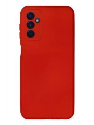 Newface Samsung Galaxy M23 Kılıf Nano içi Kadife Silikon - Kırmızı