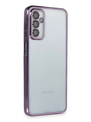 Newface Samsung Galaxy M23 Kılıf Razer Lensli Silikon - Mor