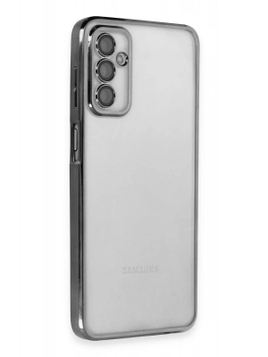 Newface Samsung Galaxy M23 Kılıf Razer Lensli Silikon - Siyah