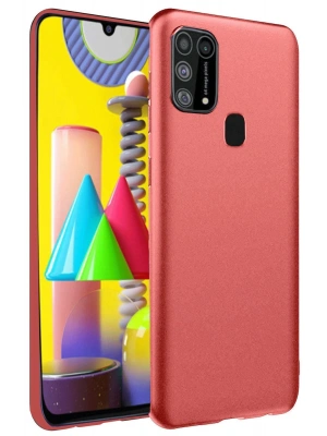 Newface Samsung Galaxy M31 Kılıf Nano içi Kadife Silikon - Kiremit