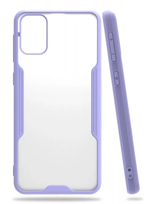 Newface Samsung Galaxy M31 Kılıf Platin Silikon - Lila