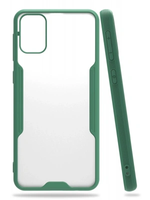 Newface Samsung Galaxy M31 Kılıf Platin Silikon - Yeşil