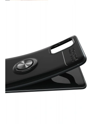 Newface Samsung Galaxy M31S Kılıf Range Yüzüklü Silikon - Kırmızı