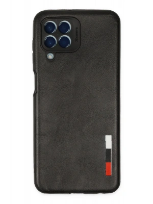 Newface Samsung Galaxy M33 Kılıf Loop Deri Silikon - Siyah