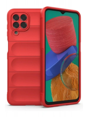 Newface Samsung Galaxy M33 Kılıf Optimum Silikon - Kırmızı