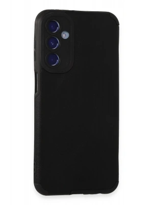 Newface Samsung Galaxy M34 5G Kılıf Loop Deri Silikon - Siyah