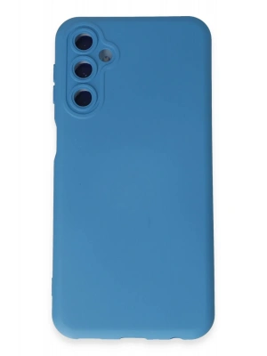 Newface Samsung Galaxy M34 5G Kılıf Nano içi Kadife Silikon - Mavi