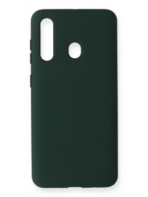 Newface Samsung Galaxy M40 Kılıf Nano içi Kadife Silikon - Koyu Yeşil