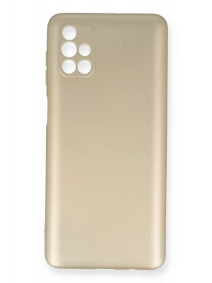 Newface Samsung Galaxy M51 Kılıf First Silikon - Gold