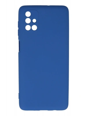 Newface Samsung Galaxy M51 Kılıf Nano içi Kadife Silikon - Mavi
