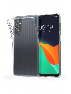 Newface Samsung Galaxy M52 5G Kılıf Lüx Şeffaf Silikon