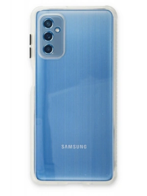 Newface Samsung Galaxy M52 5G Kılıf Miami Şeffaf Silikon - Şeffaf