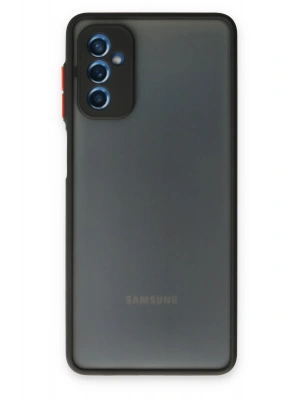 Newface Samsung Galaxy M52 5G Kılıf Montreal Silikon Kapak - Siyah