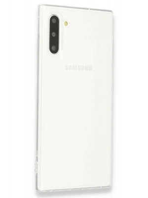 Newface Samsung Galaxy Note 10 Kılıf Lüx Şeffaf Silikon