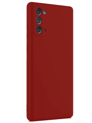 Newface Samsung Galaxy Note 20 Kılıf First Silikon - Bordo