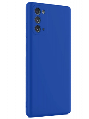 Newface Samsung Galaxy Note 20 Kılıf First Silikon - Mavi