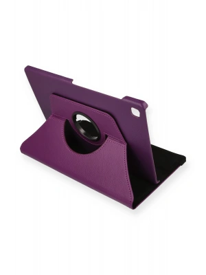 Newface Samsung Galaxy P610 Tab S6 Lite 10.4 Kılıf 360 Tablet Deri Kılıf - Mürdüm