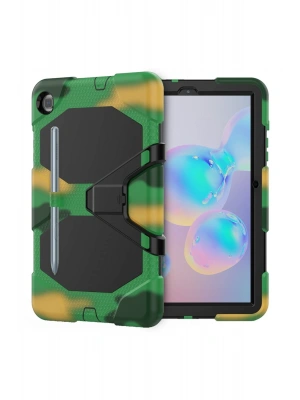 Newface Samsung Galaxy P610 Tab S6 Lite 10.4 Kılıf Griffin Tablet Kapak - Kamuflaj