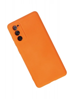 Newface Samsung Galaxy S20 FE Kılıf Nano içi Kadife Silikon - Turuncu