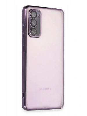 Newface Samsung Galaxy S20 FE Kılıf Razer Lensli Silikon - Mor