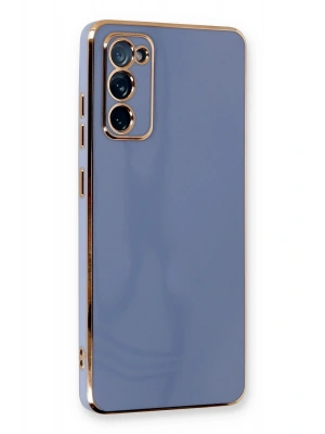 Newface Samsung Galaxy S20 FE Kılıf Volet Silikon - Mavi