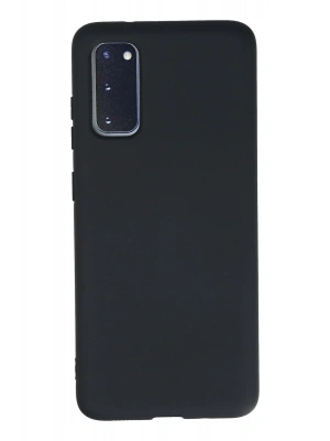 Newface Samsung Galaxy S20 Kılıf Nano içi Kadife Silikon - Lacivert