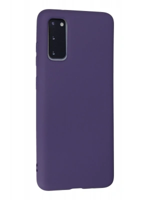 Newface Samsung Galaxy S20 Kılıf Nano içi Kadife Silikon - Mor