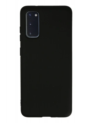 Newface Samsung Galaxy S20 Kılıf Nano içi Kadife Silikon - Siyah