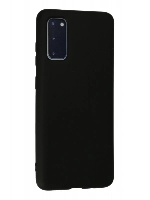 Newface Samsung Galaxy S20 Kılıf Nano içi Kadife Silikon - Siyah