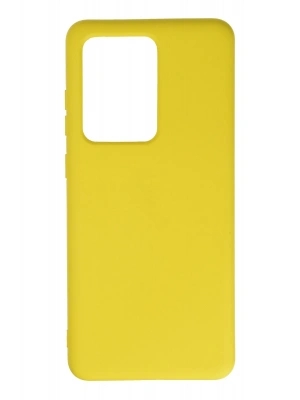 Newface Samsung Galaxy S20 Ultra Kılıf Nano içi Kadife Silikon - Sarı