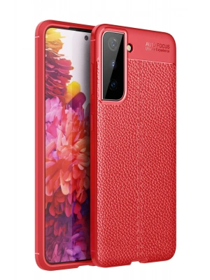 Newface Samsung Galaxy S21 Kılıf Auto Focus Kapak - Kırmızı