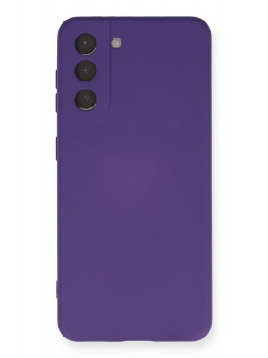Newface Samsung Galaxy S21 Kılıf Nano içi Kadife Silikon - Mor