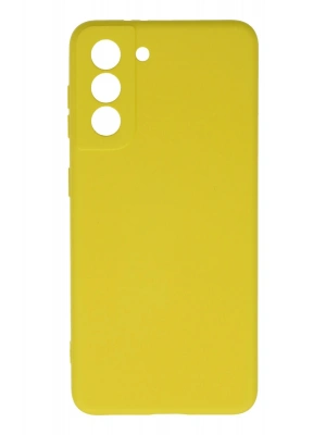 Newface Samsung Galaxy S21 Kılıf Nano içi Kadife Silikon - Sarı