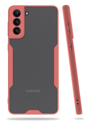 Newface Samsung Galaxy S21 Plus Kılıf Platin Silikon - Pembe