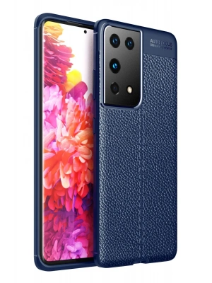 Newface Samsung Galaxy S21 Ultra Kılıf Auto Focus Kapak - Lacivert