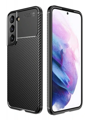 Newface Samsung Galaxy S22 Plus Kılıf Auto Focus Karbon Kapak - Siyah