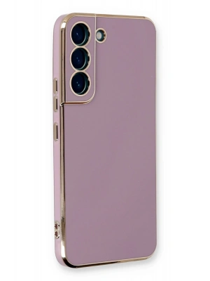 Newface Samsung Galaxy S22 Plus Kılıf Volet Silikon - Mor