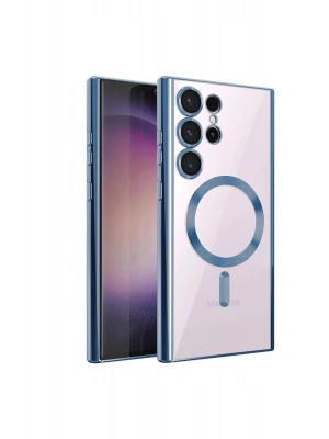 Newface Samsung Galaxy S22 Ultra Kılıf Kross Magneticsafe Kapak - Sierra Blue